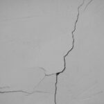 Grieta en una pared de una vivienda en Mallorca